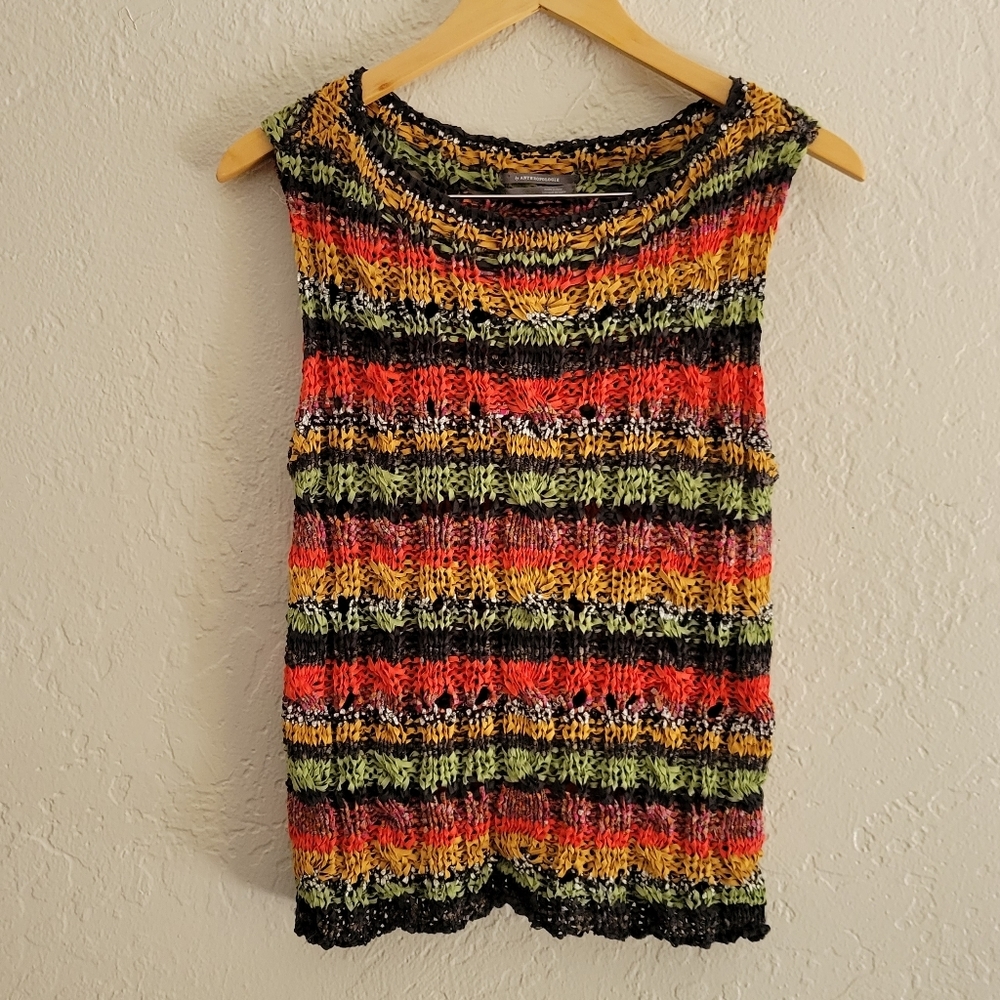 Anthropologie Audra Hand Knit Top Size Medium